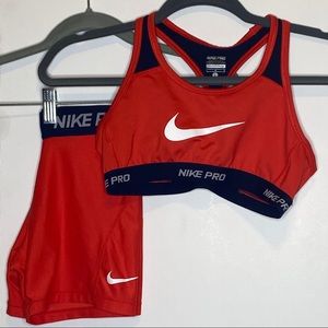nike sports bra and spanks